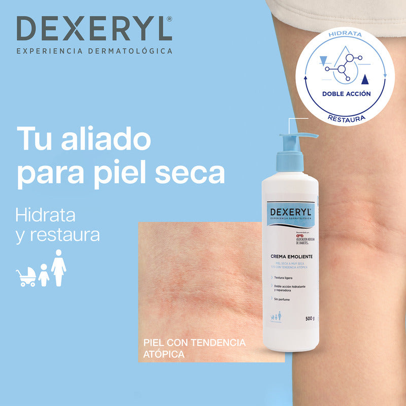 Crema Emoliente Dexeryl Hidratante Reparadora Sin Perfume 500g