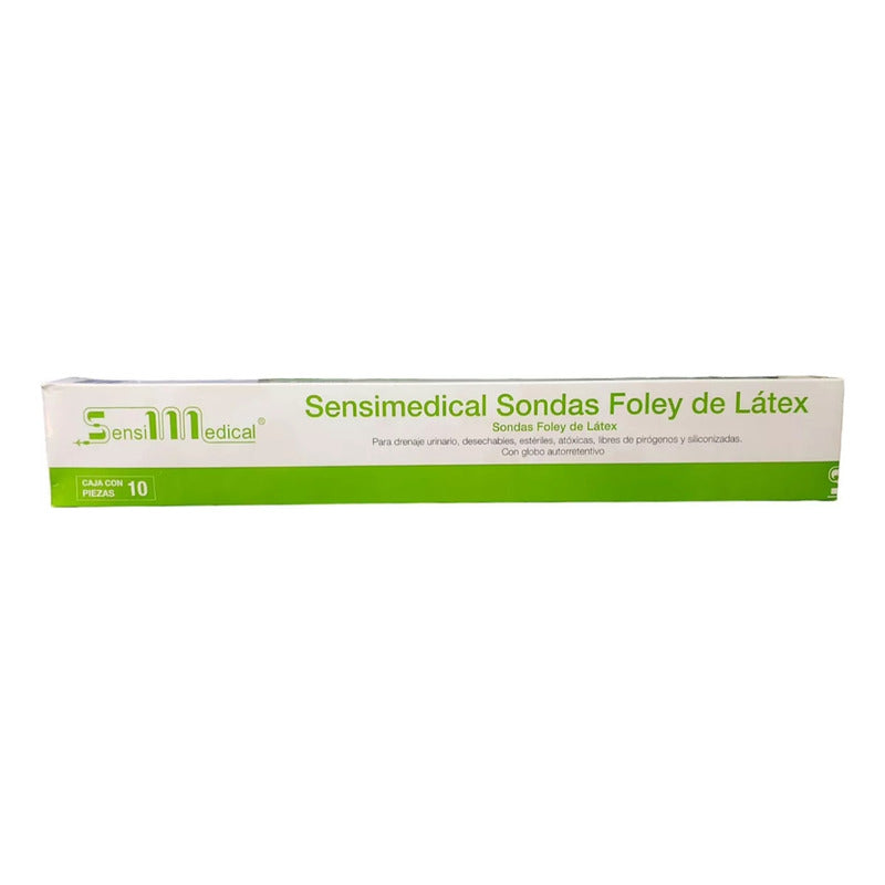 Caja 10 Sonda Foley Latex Sensimedical Dos Vias Globo 5