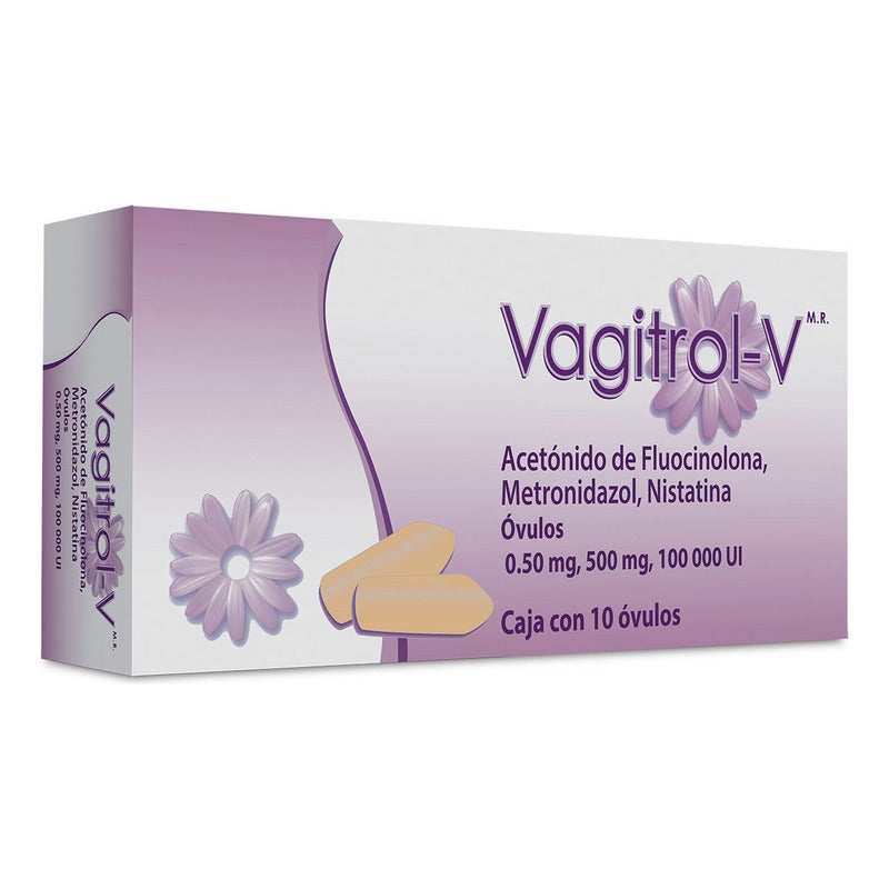 Vagitrol-v  Óvulos 0.50mg, 500mg, 100 000ui