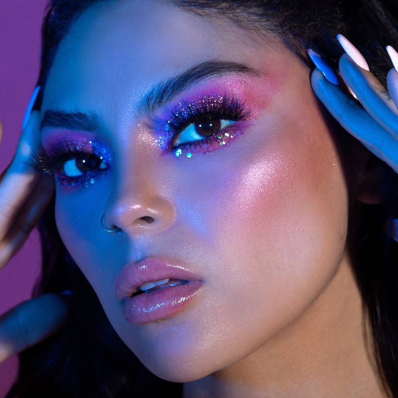 Pink Up, Glitter Compacto, Alta Adherencia, Textura Suave Color Metal