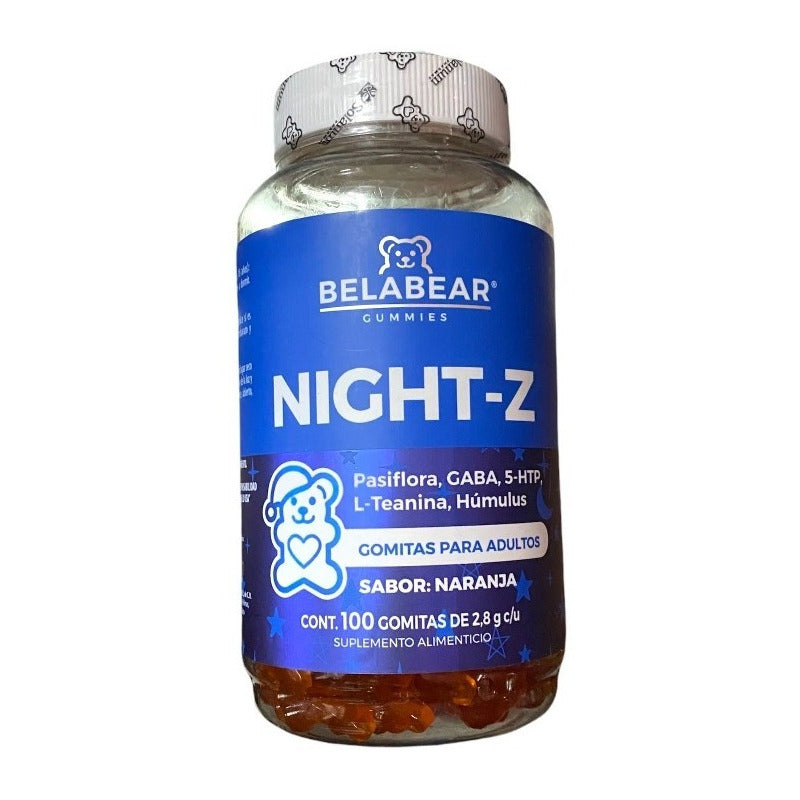 Belabear Night Z 100 Gomitas (conciliador De Sueño)