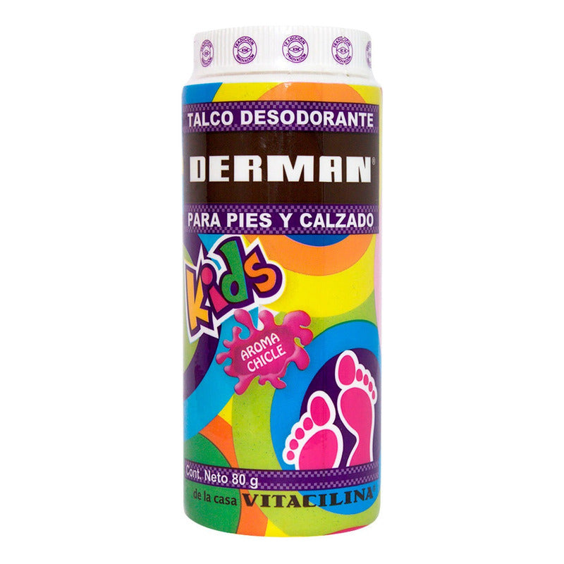 Talco Para Pies Infantil Derman Kids 80g