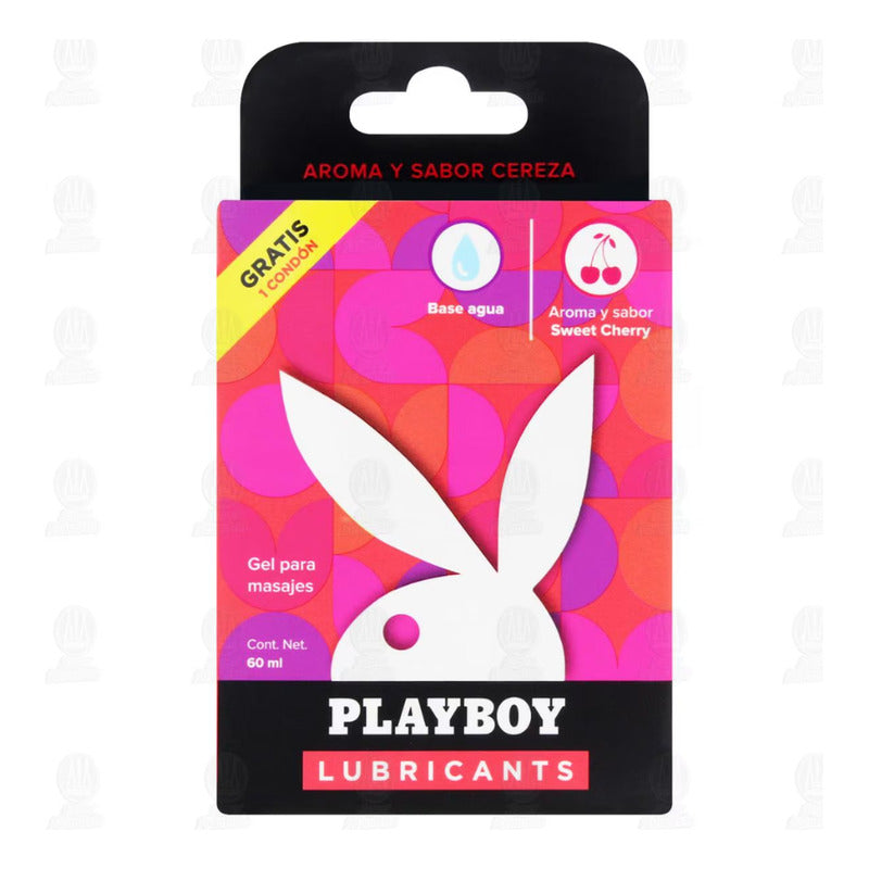 Lubricante Comestible Playboy Sabor Cereza Base Agua 60ml