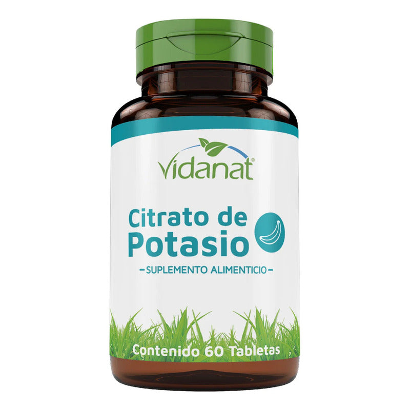 Citrato De Potasio 60 Tabletas Vidanat Sabor Sin Sabor