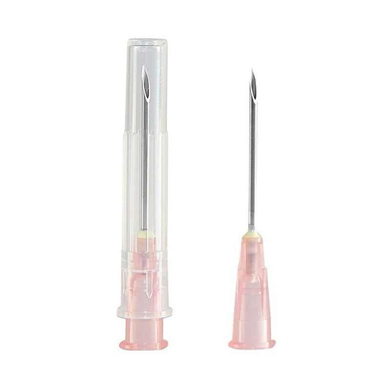 Aguja HiPodérmica Sensimedical 18gx32 Mm Rosa Caja 100u Capacidad En Volumen 0 Ml