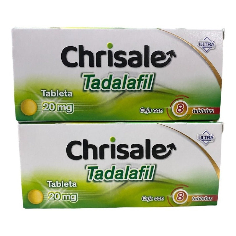 2 Cajas Tadalafil 20mg Con 8 Tabletas Cu