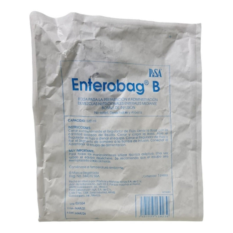 Enterobag B 500ml Preparación Y Administración De Mezclas