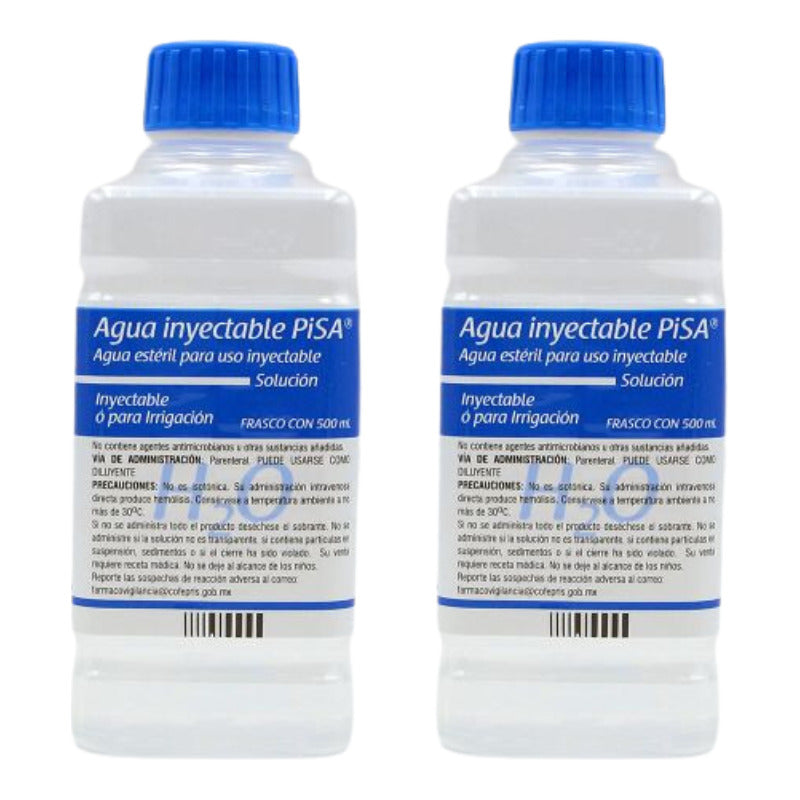 Dos Botes De Agua Iny Pisa Estéril 500ml Cu