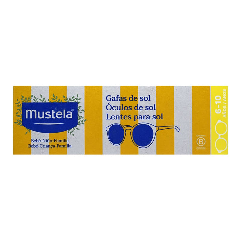 Mustela Lentes Solares Para Niños 6 - 10 Años Ovalado Amarillo Gris Oscuro Amarillo Amarillo