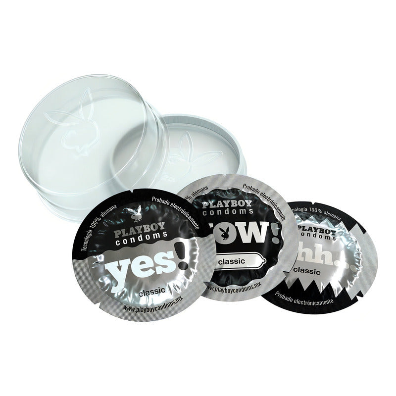 Condones De Látex Playboy Classic 3 Condones
