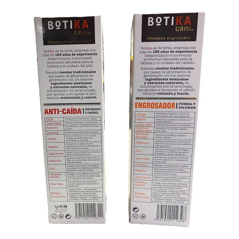 Duo Pack Botika Engrosador & Anti Caída 480ml Cu