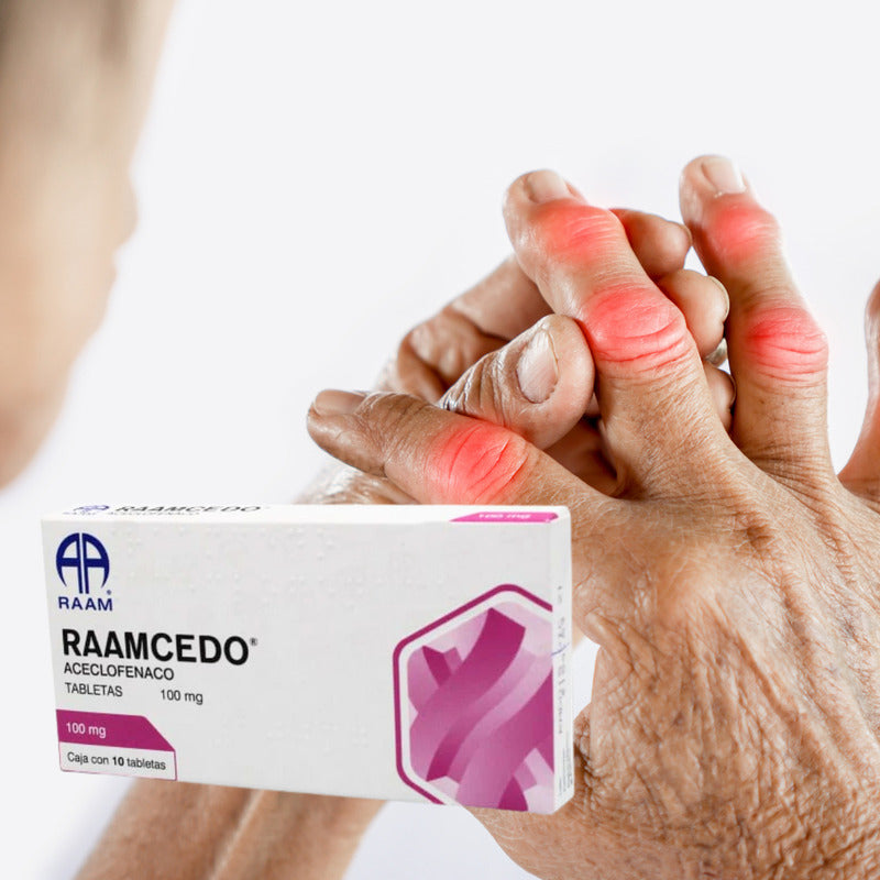 Raamcedo Aceclofenaco Caja De 100 Mg Con 10 Tabletas Raam
