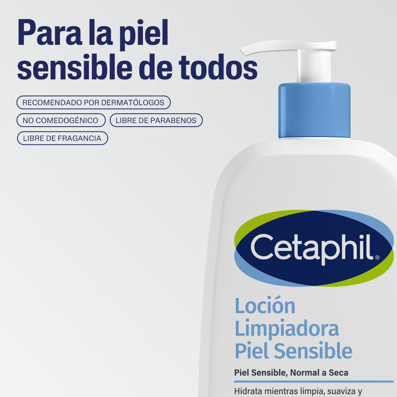 Cetaphil Locion Limpiadora Piel Sensible Normal A Seca 473ml