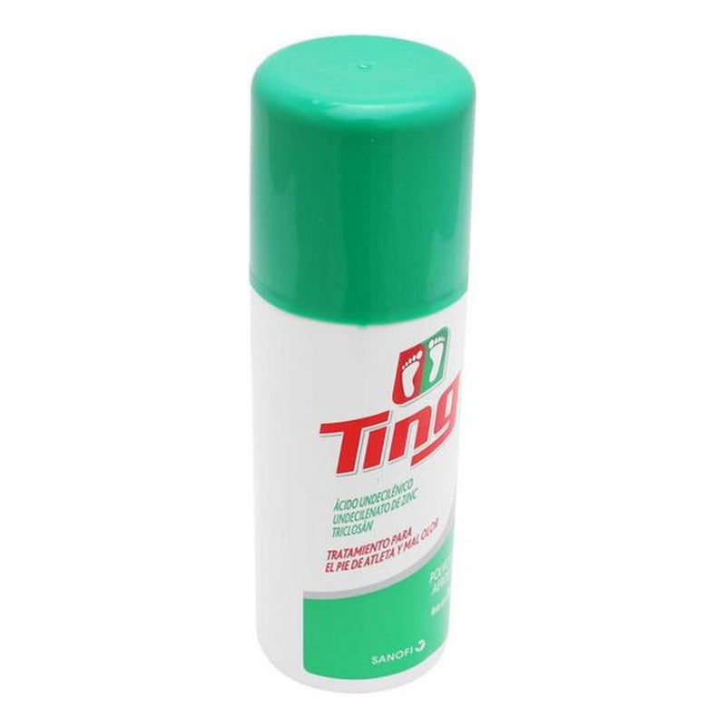Talco Desodorante Ting Aerosol 80 Gr Pie Atleta Y Mal Olor