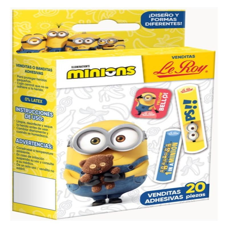 Le Roy Minions Venditas Adhesivas 20pz
