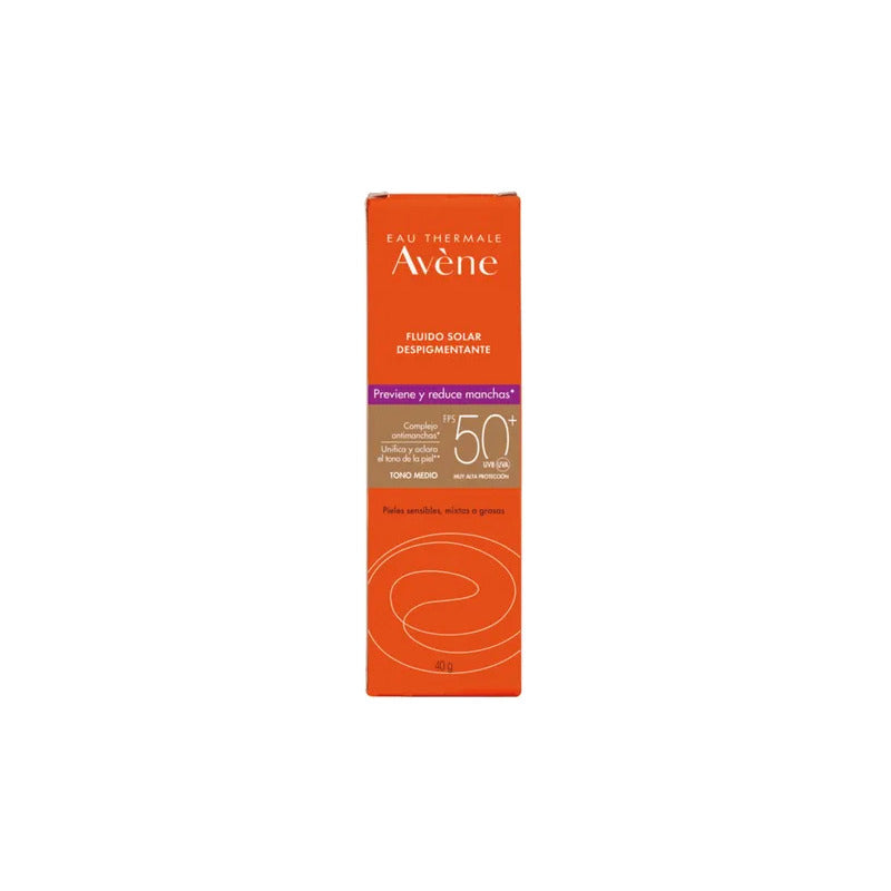 Avène Protector Solar Facial Fluido Mat Perfect Aclarante Fps 70 Tono Medio 40g
