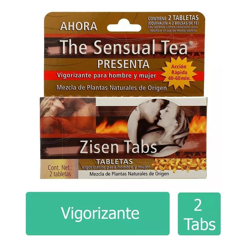 Suplemento The Sensual Tea Para Hombre Y Mujer Zisen Tabs Sabor Natural
