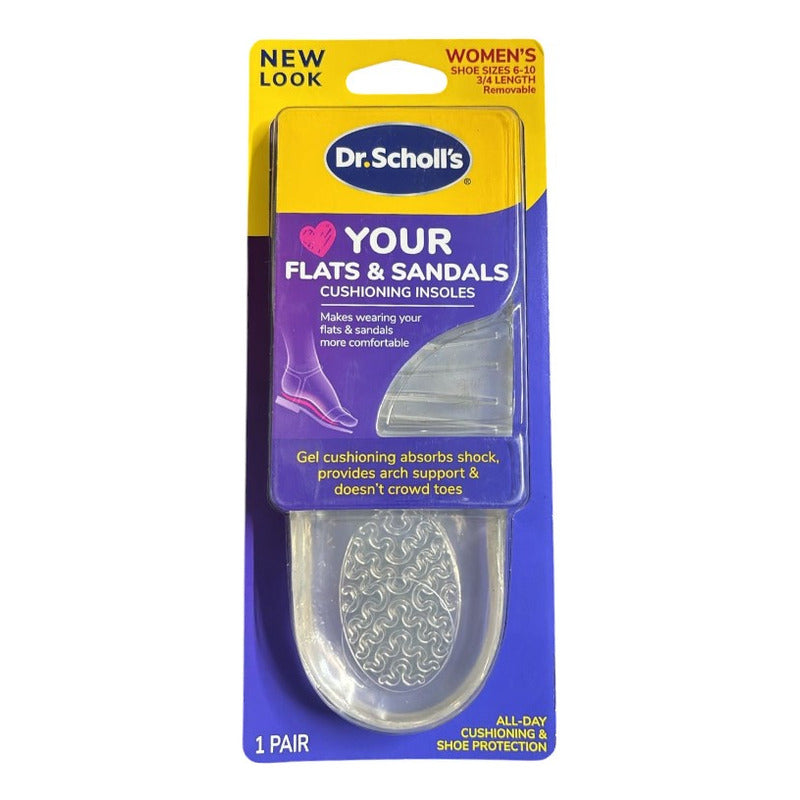 Dr. Scholl's Flats Zapato Bajo Plantillas Transparentes Tamaño De La Plantilla 22-26