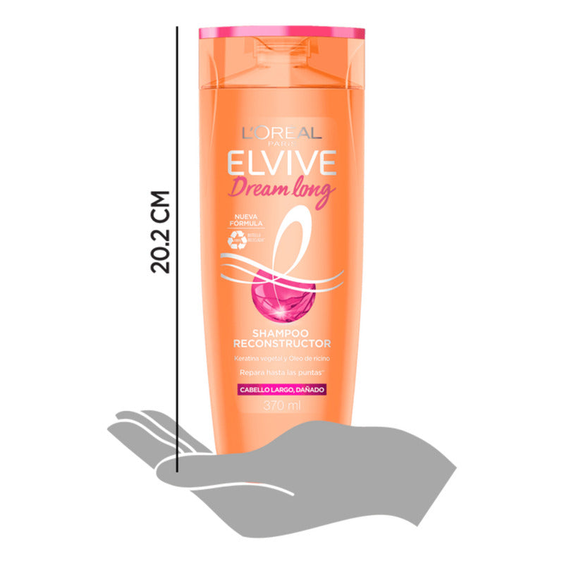 Shampoo Elvive L'oréal Paris Dream Long Cabello Dañado 370ml