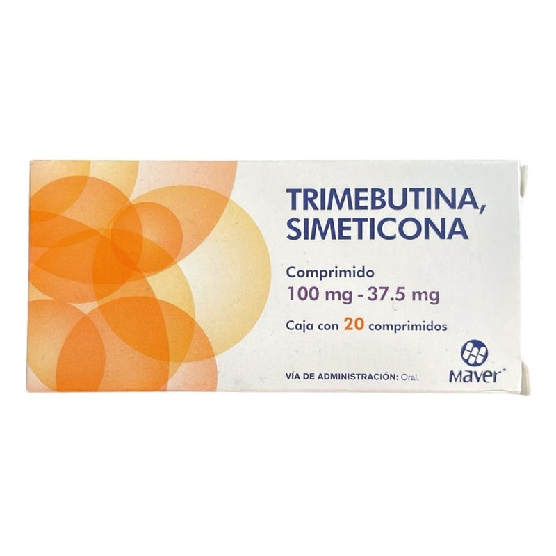 Trimebutina, Simeticona Con 20 Comprimidos 100-37.5mg C/u