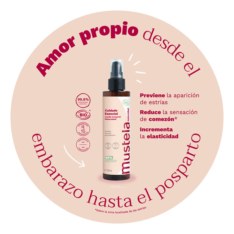 Mustela Loción Corporal Esencial De Maternidad, 200ml Neutra