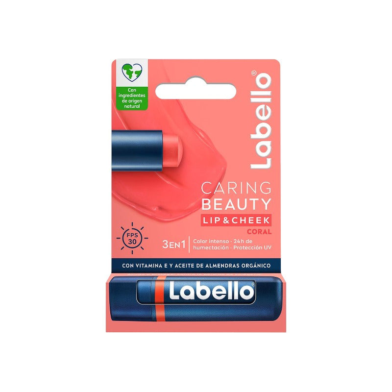 Labello Caring Beautylip & Cheek Coral 3 En 1
