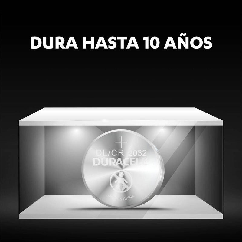 Duracell Pilas Cr2032, Pilas De Botón Litio, 2 Pilas
