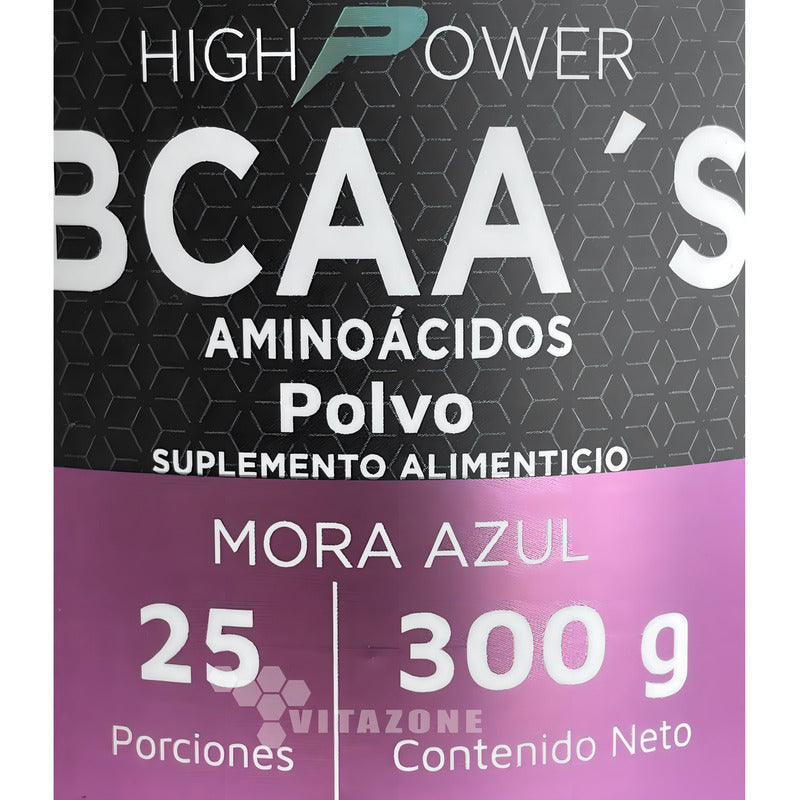 Bcaa's Aminoácidos En Polvo Mora Azul High Power