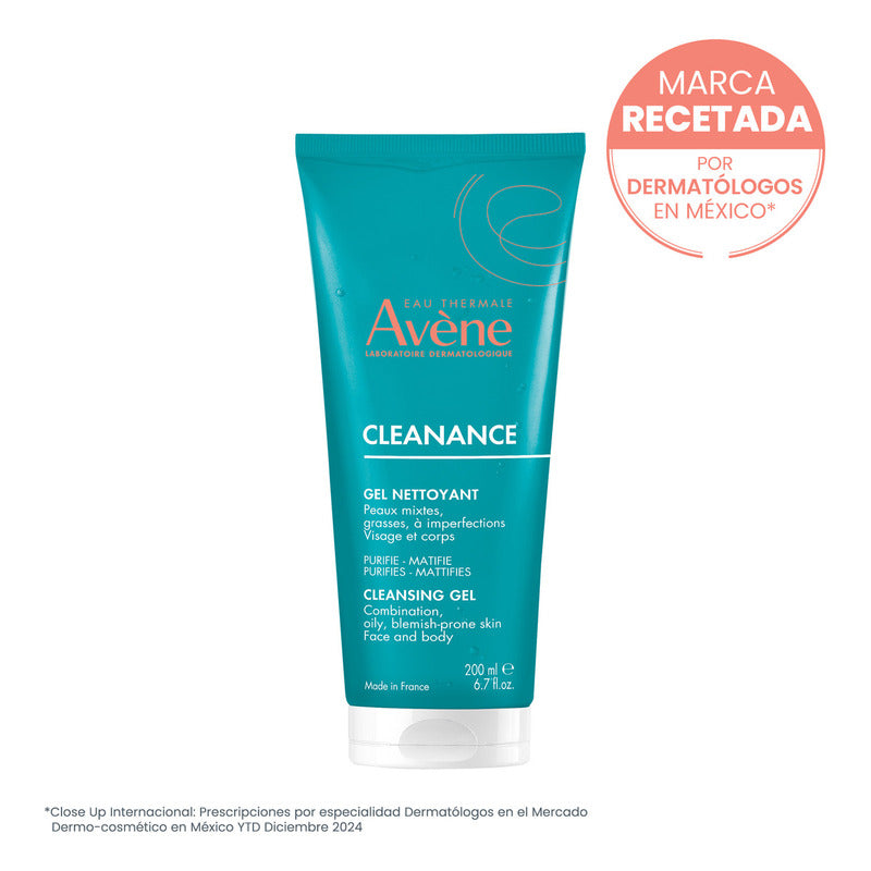Avène Cleanance Gel Limpiador Piel Grasa Día Noche 200ml