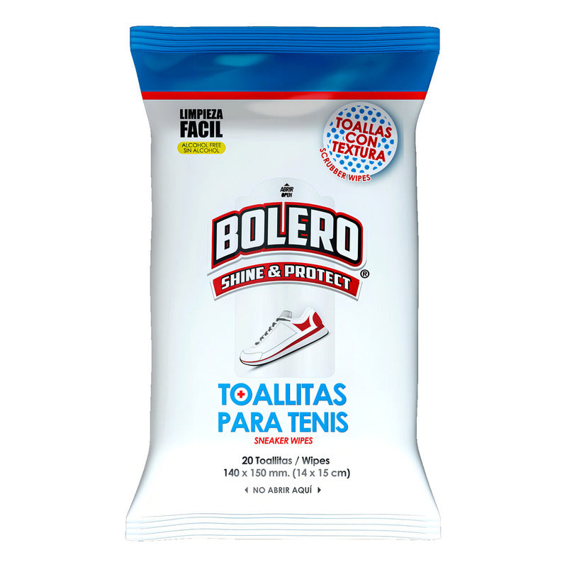 Toallitas Limpiadoras Bolero Para Tenis 20 Toallitas