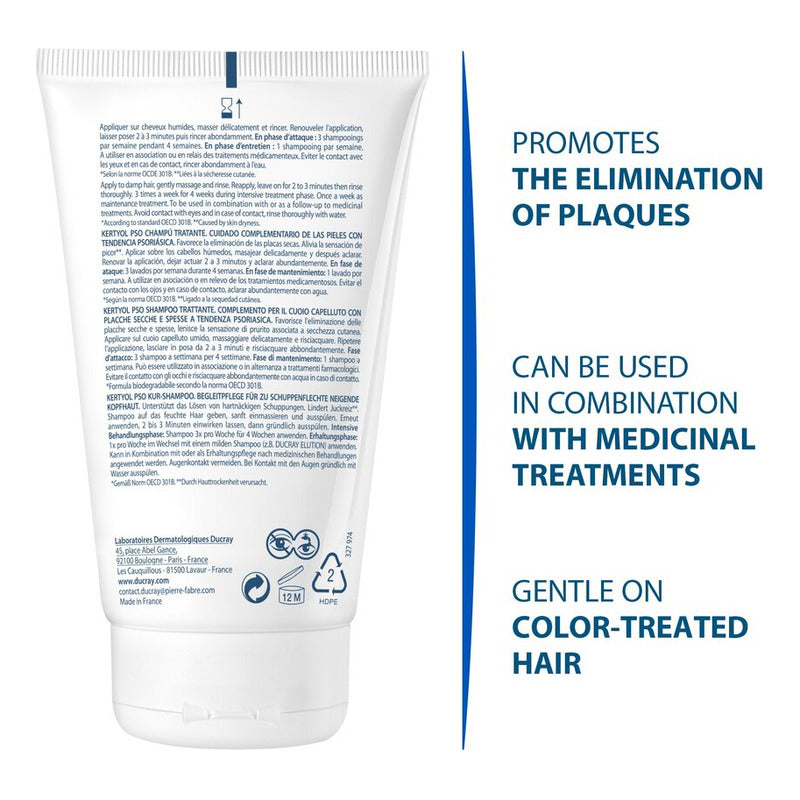 Ducray Kertyol Pso Shampo Tratante Elimina Escamas Y Rogeces