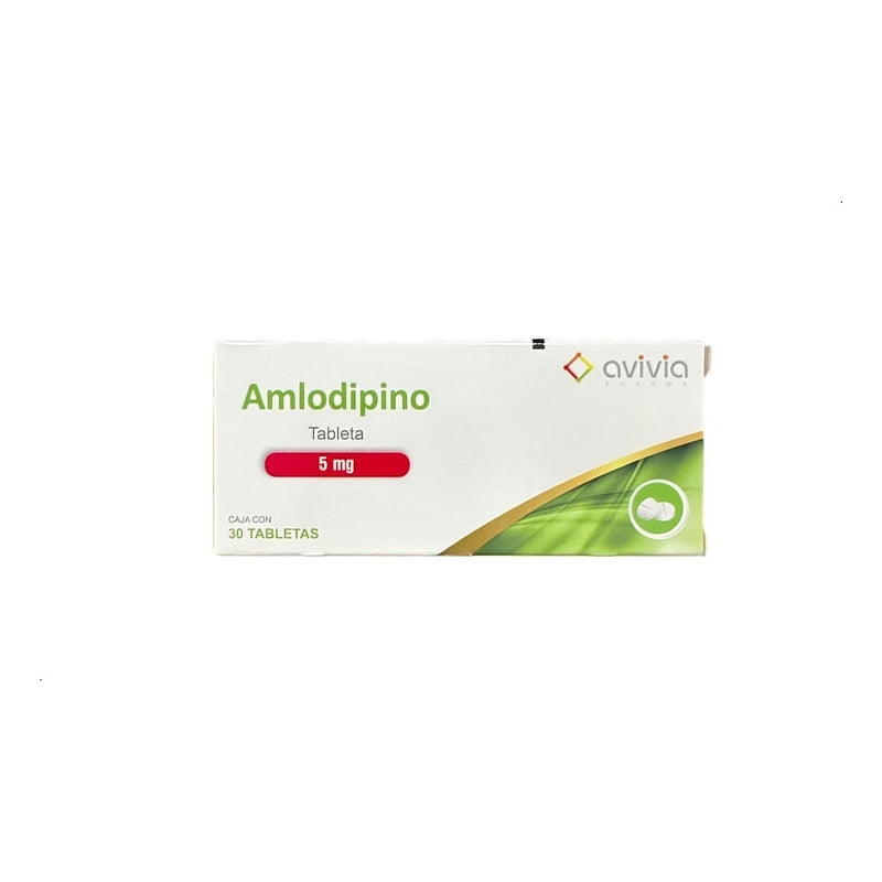 Amlodipino Avivia Amlodipino 5 Mg Caja C/30 Tabletas - Avivia Pharma, S.a. De C.v.