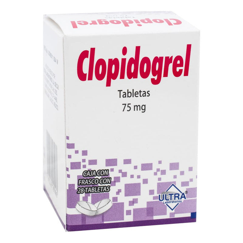 Clopidogrel Ultra Clopidogrel 75 Mg Caja C/28 Tabletas - Ultra Laboratorios, S.a. De C.v.