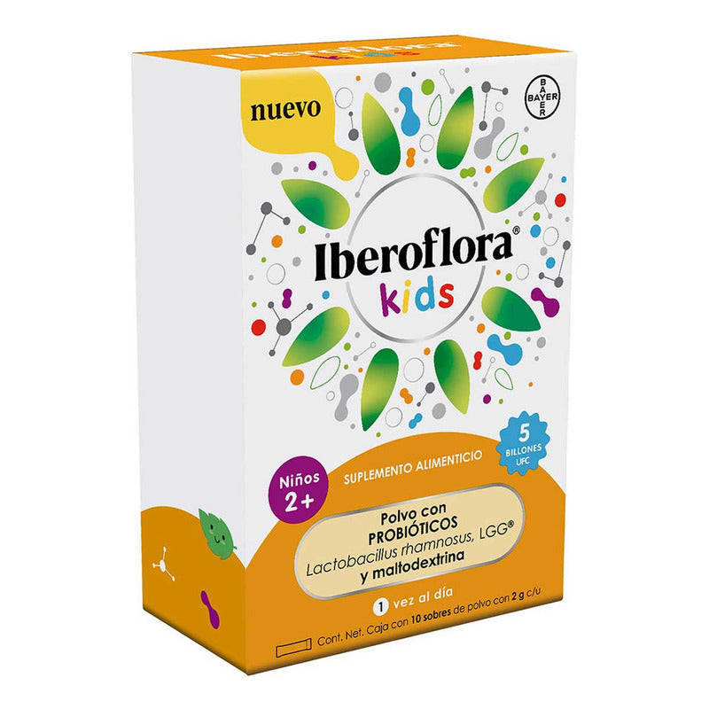 Iberoflora Kids Probióticos Para Niños Con Maltodextrina Sin Sabor