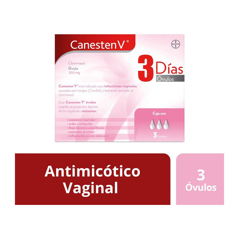 Canesten V Óvulo 200 Mg, 3 Óvulos