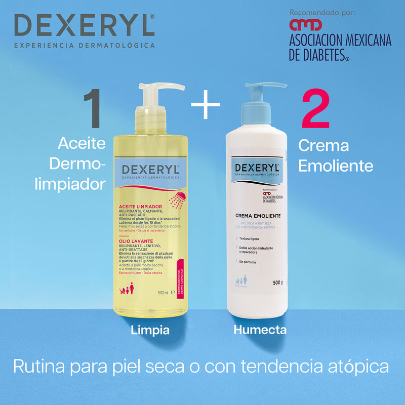 Crema Emoliente Dexeryl Hidratante Reparadora Sin Perfume 500g