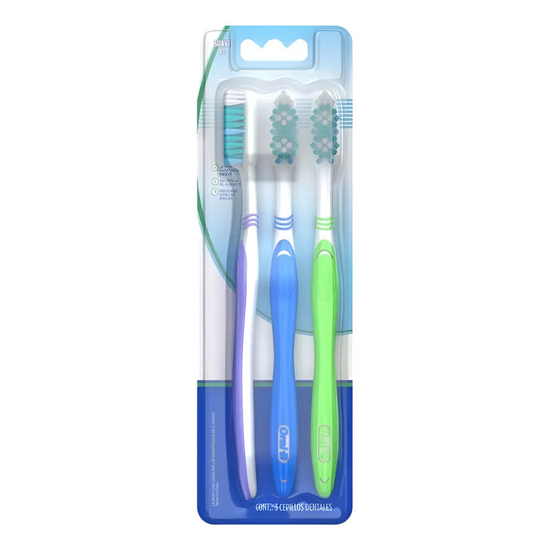 Pack 3 Cepillo Dental Oral B Complet Suave