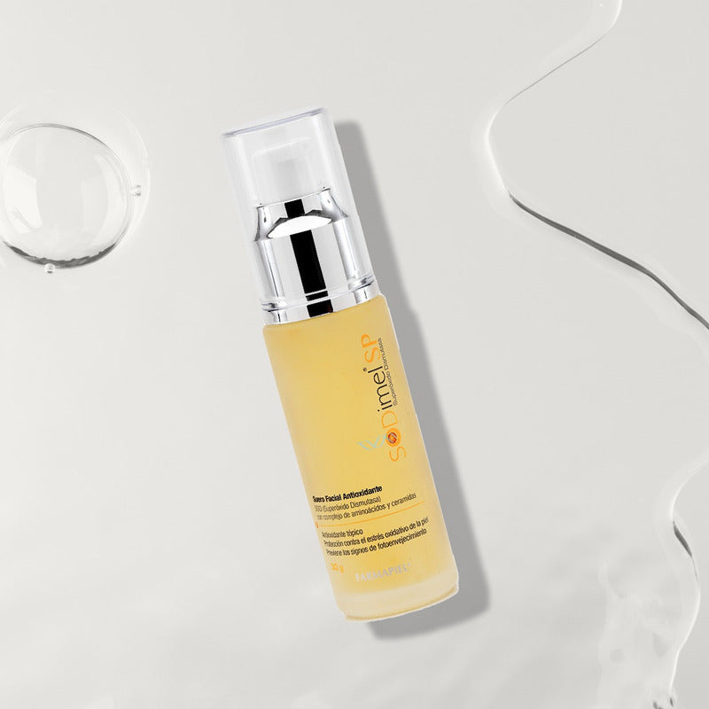 Serum Antioxidante Sodimel Sp De Farmapiel Día/noche 30g Con Superoxido Dismutasa Previene El Envejecimiento Prematuro Por Los Radicales Libres Protección Contra Rayos Uv Y La Contaminación Antiedad