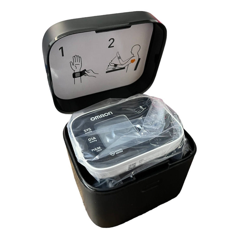 Monitor De Presion Hem-6161t-e Omcron Con Estuche 30memorias Negro