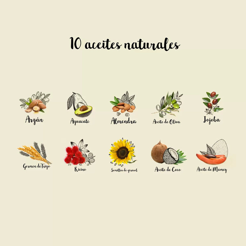 Yuya-máscara De Pestañas 10 Aceites Naturales-color Borgoña