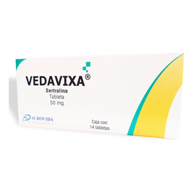 Vedavixa Sertralina 50mg Caja Con 14 Tabletas Aurovida