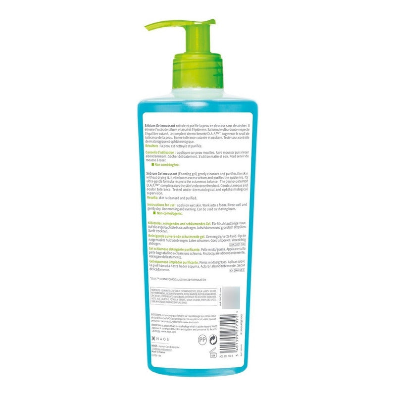 Bioderma Sébium Gel Moussant  Limpia Y Purifica 500 Ml