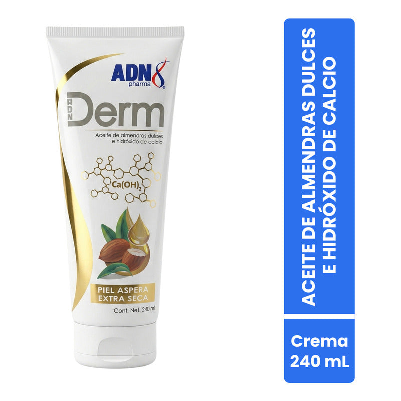 Adn Pharma Crema Corporal Con Aceite De Almendras Dulces, Hidratación Profunda, 240 Ml