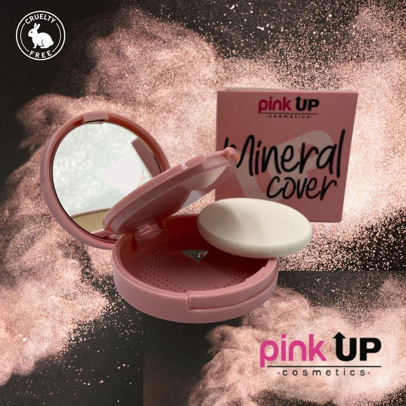 Base De Maquillaje En Polvo Pink Up Mineral Cover Tono Light Pink Up
