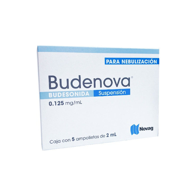 Budenova Budesonida Suspensión 0.125mg/ml 5 Amp 2ml Cu