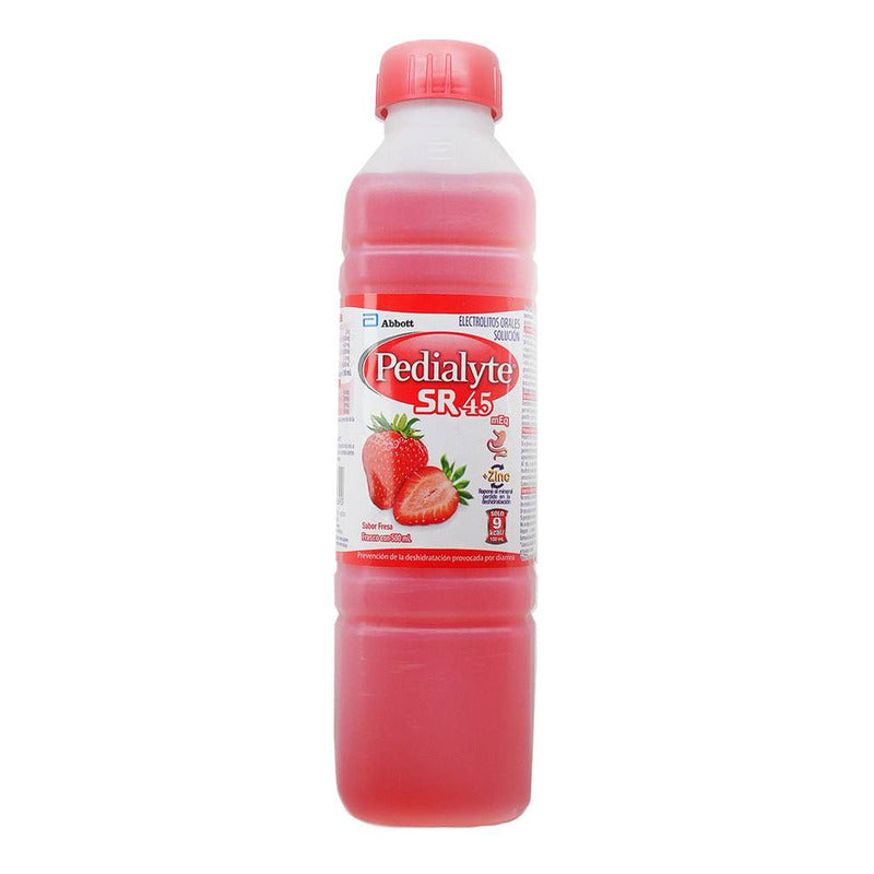 Pedialyte Sr 45 Solución Sabor Fresa, 1 Frasco 500 Ml