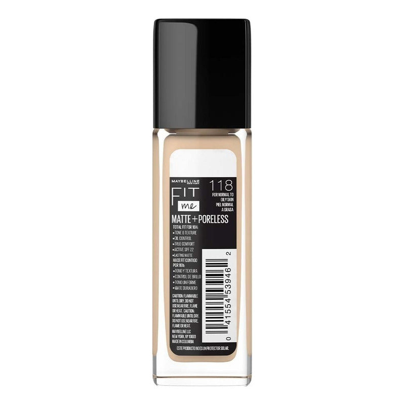 Maybelline Base Maquillaje Fit Me Control Brillo16h 118 - 118 Light Beige