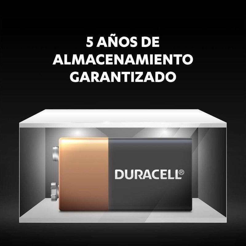 Duracell Pila 9v Alcalina, Batería Cuadrada 9 Volts