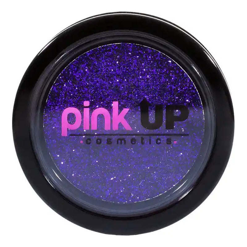Pink Up, Glitter Compacto, Alta Adherencia, Textura Suave Sombra Violet