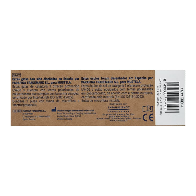 Mustela Lentes Solares Para Niño 3 - 5 Años Cuadrado Verde Claro Gris Oscuro Verde Claro Verde Claro